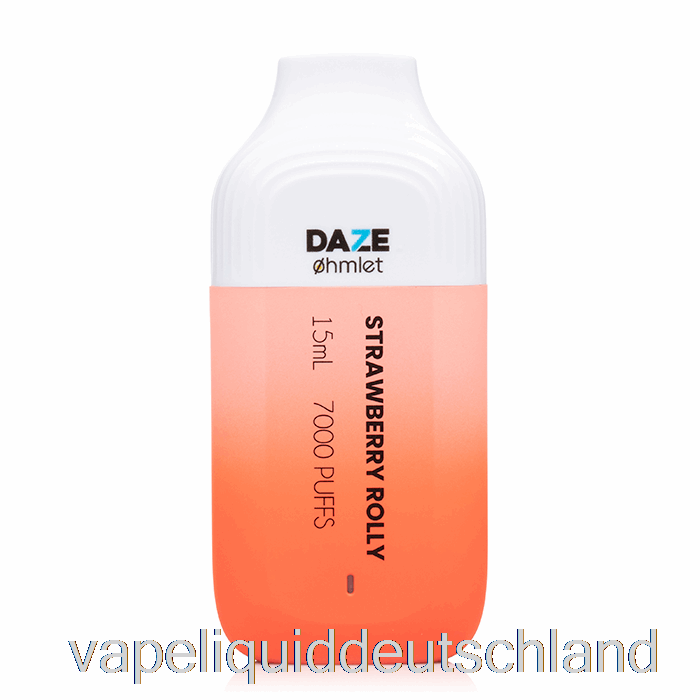 7 Daze Ohmlet 7000 0 % Null Nikotin Einweg-Erdbeer-Rolly-Vape-Flüssigkeit